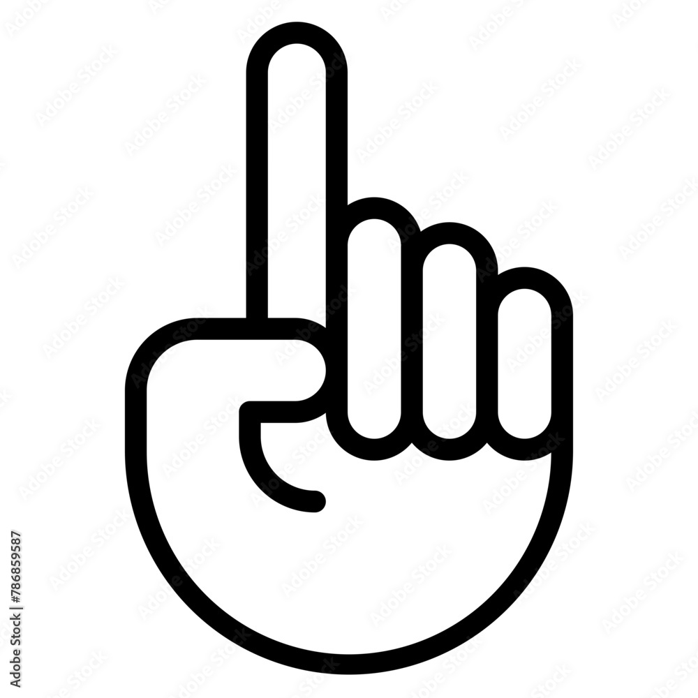 Hand gesture icon. Hand gesture icon.