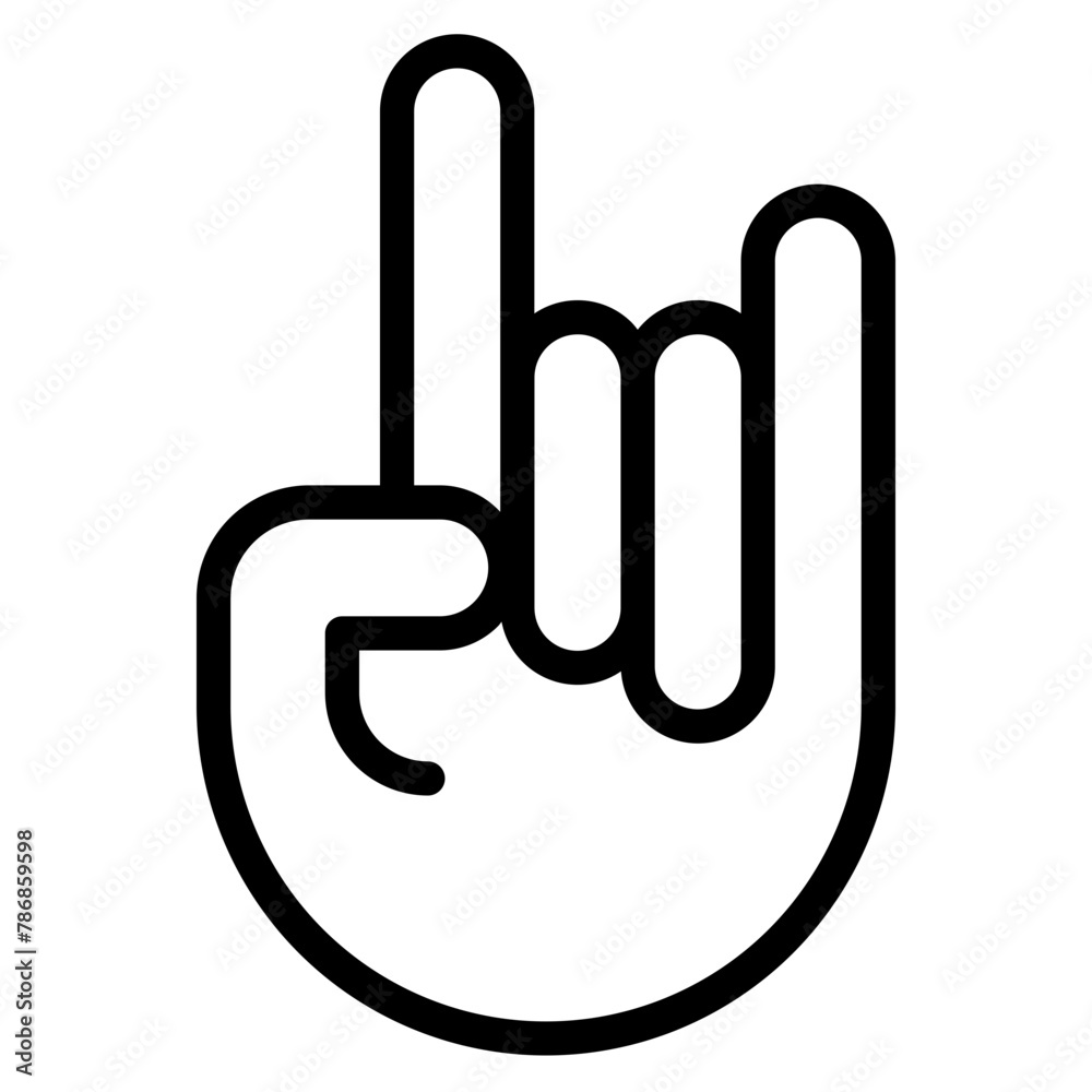 Hand gesture icon. Hand gesture icon.