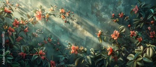 Mystical flora fresco