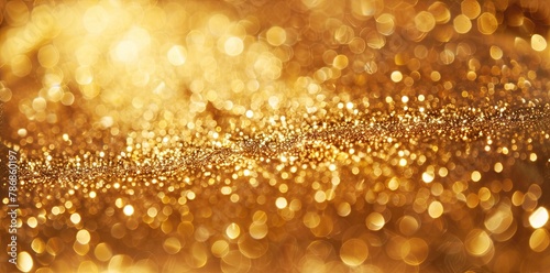 Radiant gold dust texture creating a luxurious aura for jewelry presentation AI Image