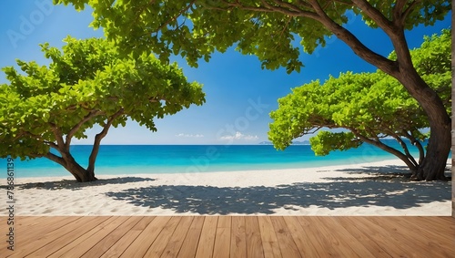 beautiful-natural-beach-view-with-trees-and-parquet-wallpaper