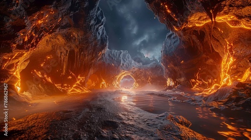 Fiery VR voyage, cave's secrets