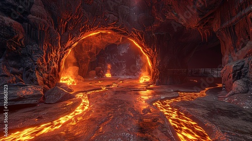 Fiery VR voyage, cave's secrets photo