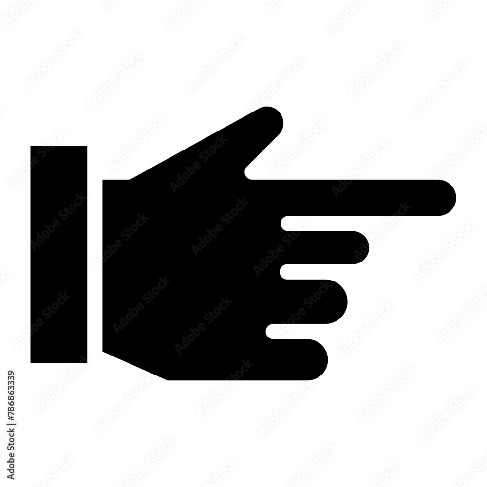 Hand icon on white background. Vector illustration. Hand icon on white background. Vector illustration.
