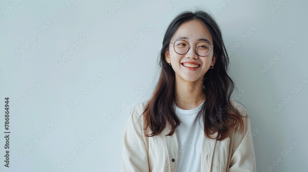 Asian digital marketing guru playful smile
