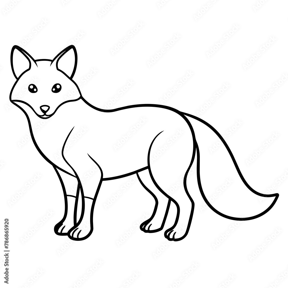 fox isolated mascot,fox silhouette,fox vector,icon,svg,characters,Holiday t shirt,black fox drawn trendy logo Vector illustration,fox line art on a white background