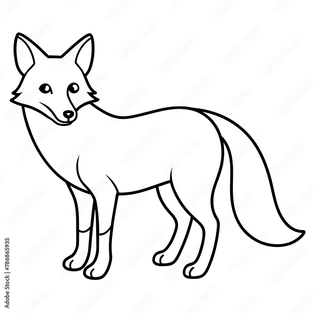 fox isolated mascot,fox silhouette,fox vector,icon,svg,characters,Holiday t shirt,black fox drawn trendy logo Vector illustration,fox line art on a white background