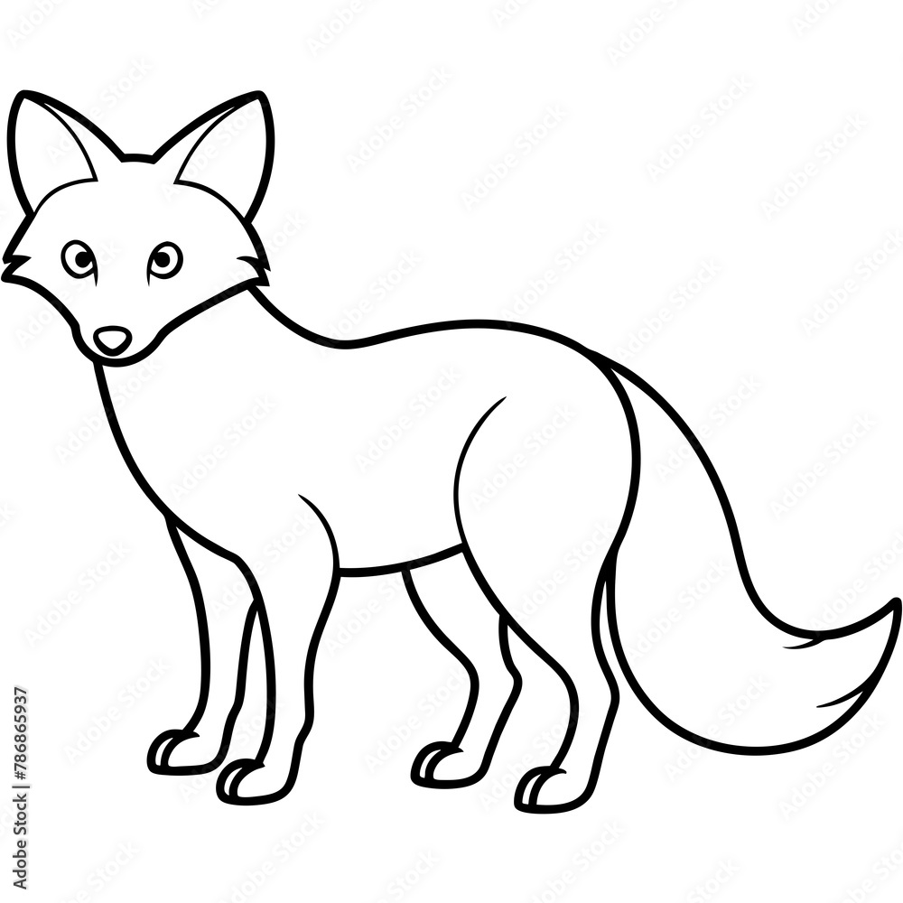 fox isolated mascot,fox silhouette,fox vector,icon,svg,characters,Holiday t shirt,black fox drawn trendy logo Vector illustration,fox line art on a white background