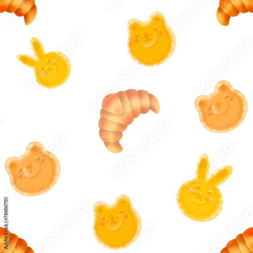 seamless pattern bakery