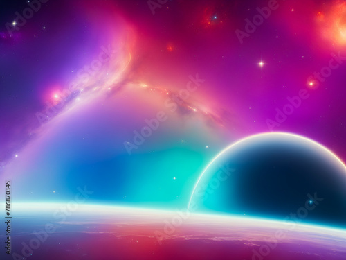 planet in space