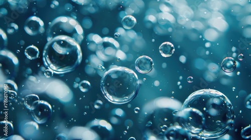 Bubbles of carbon dioxide photo