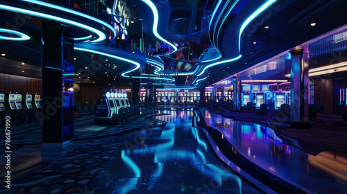 Futuristic casino architecture