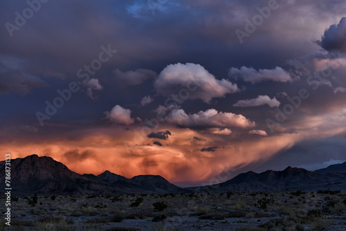 Sunset along Route 127 in the Mojave Desert © Steve Cukrov