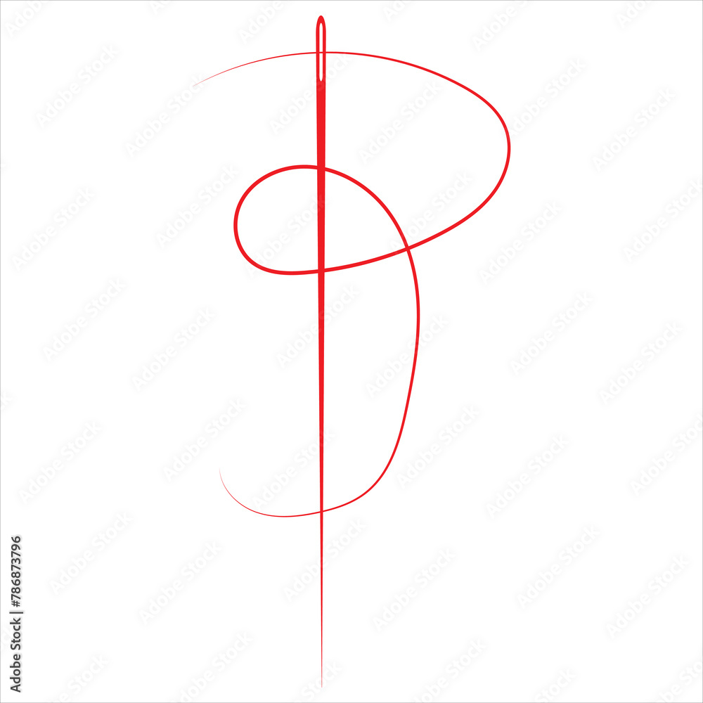 Set of needle with thread vector icons. Black silhouette with sewing needle. Elegant needle with thread. Vector Eps 10/AI Set of needle with thread vector icons. Black silhouette with sewing needle. Elegant needle with thread. Vector Eps 10/AI