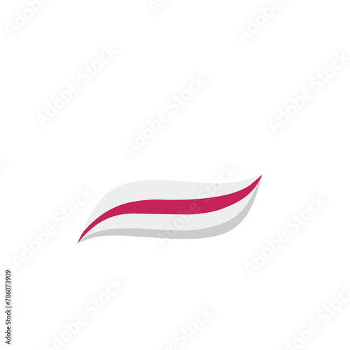 Smearing Toothpaste Vector Illustration 