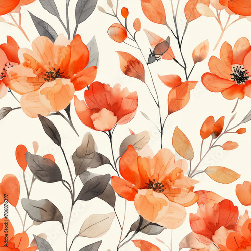 Seamless floral pattern. Beautiful seamless pattern. Flower pattern  Flower background