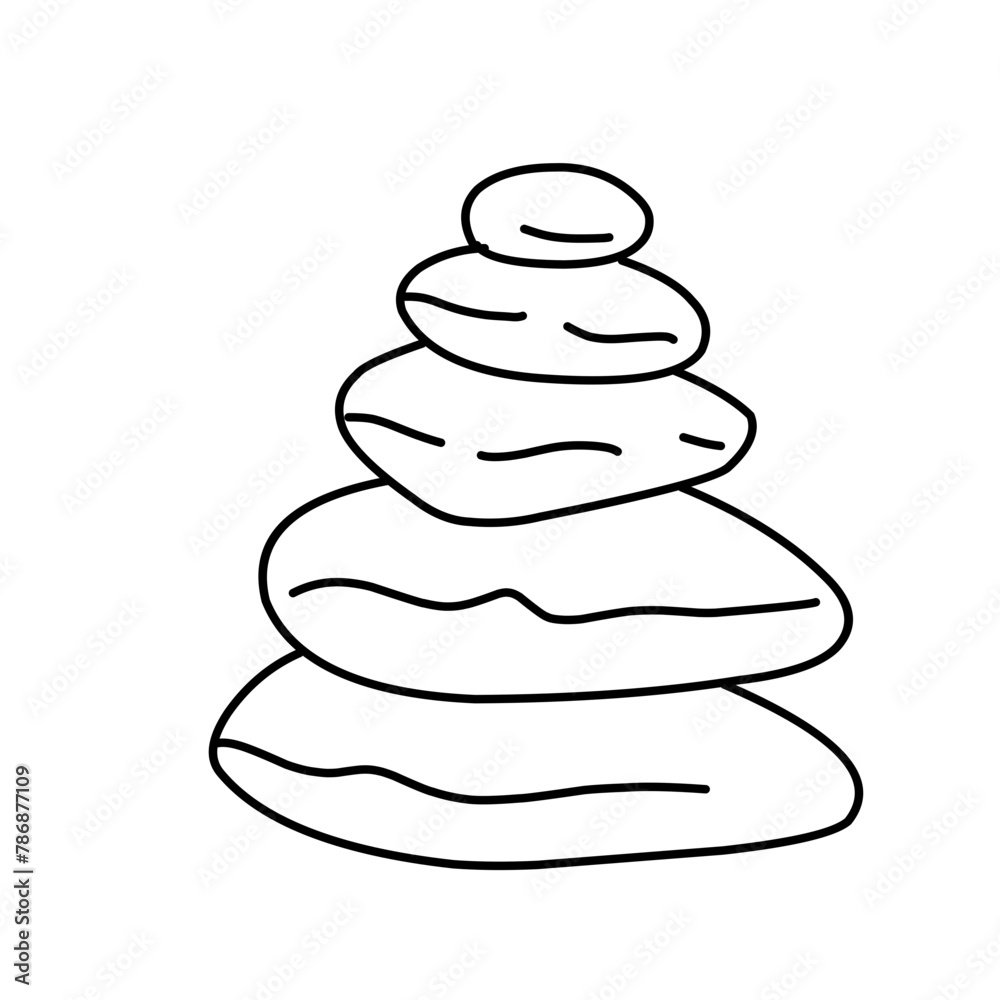 Stone line vector Stone line vector