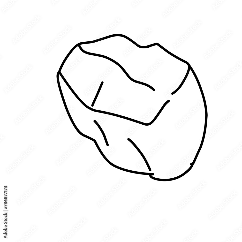 Stone line vector Stone line vector