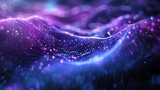 Ethereal Macro of Digital Wellness, tranquil and soothing