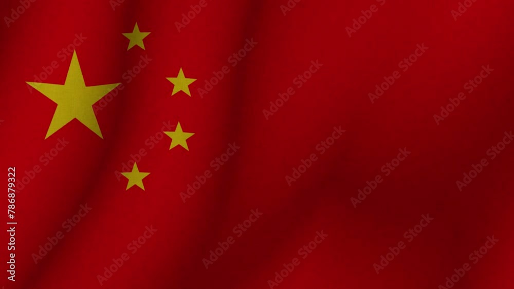 The flag of China. The evolving 3d national flag of China. 1080p HD animation for presentation The flag of China. The evolving 3d national flag of China. 1080p HD animation for presentation