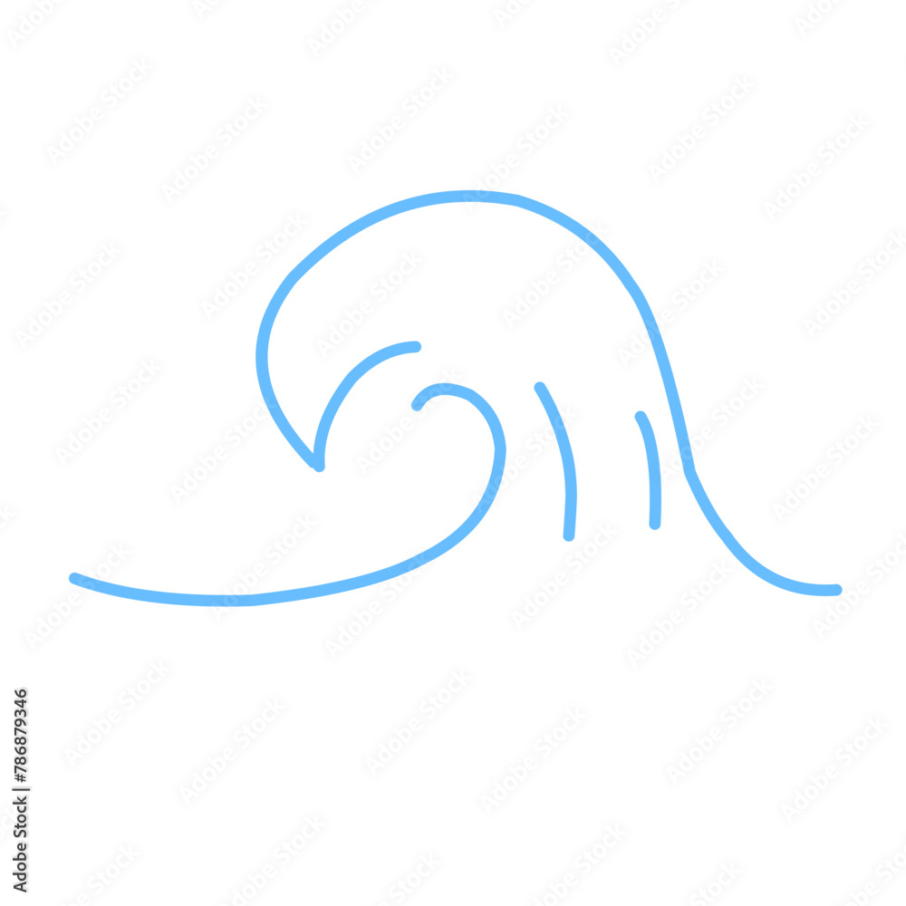 Obraz premium Big Wave Illustration 