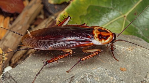  Cockroach Periplaneta . photo