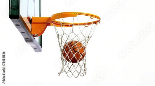 Basketball hoop on a sky.
