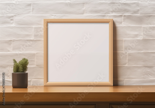 Modern home mockup interior background, 3d render