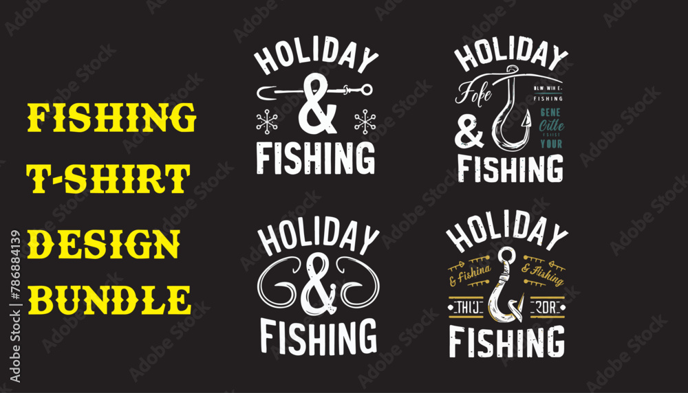 Fishing t-shirt design, holiday outdoor