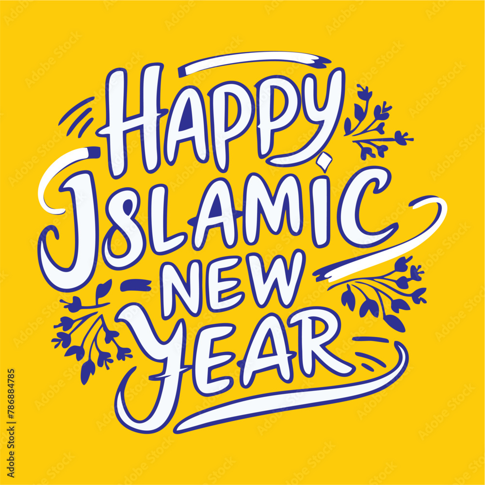 Islamic new year vector illustration