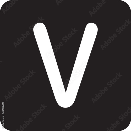crossword icon letter v