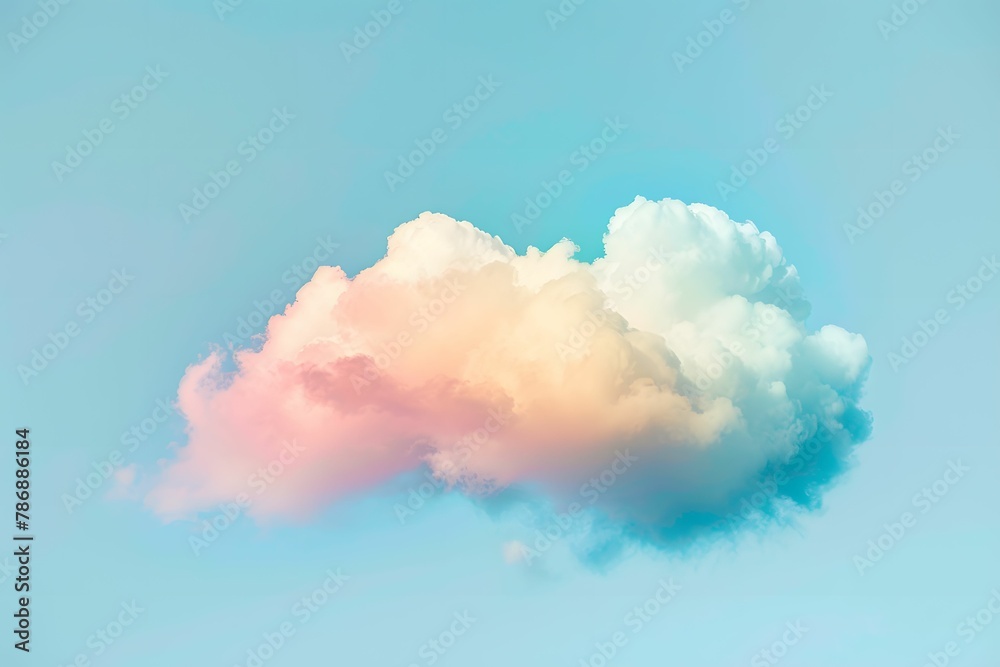 Beautiful abstract watercolor background with fluffy clouds in a sunny sky Beautiful abstract watercolor background with fluffy clouds in a sunny sky