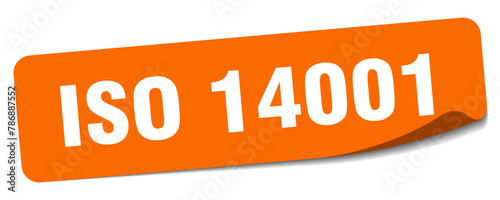iso 14001 sticker. iso 14001 label