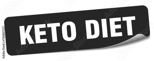keto diet sticker. keto diet label