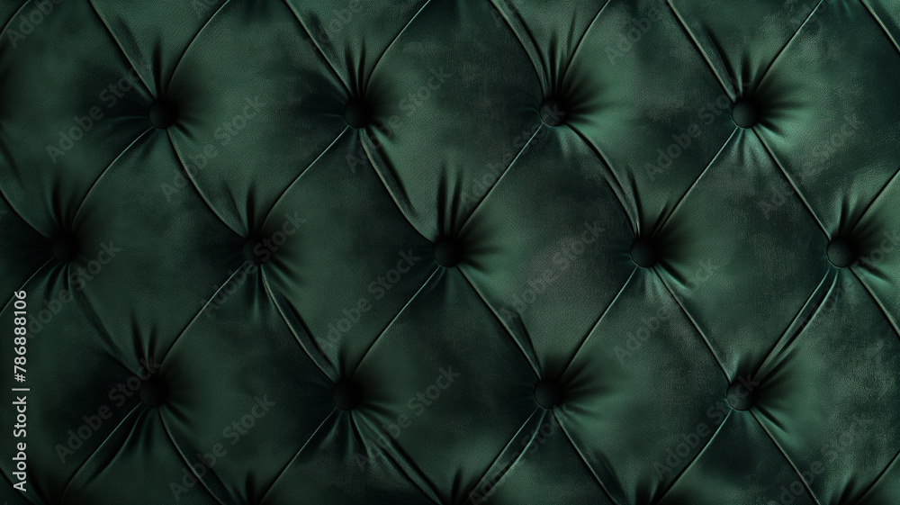 Green Classic fabric texture designed for furniture. Button leather fabric texture. Velvet furniture leather background. Green Classic fabric texture designed for furniture. Button leather fabric texture. Velvet furniture leather background.