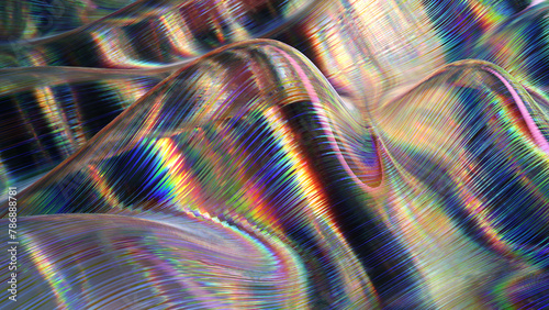Holographic Light Spectrum on Textured Waves