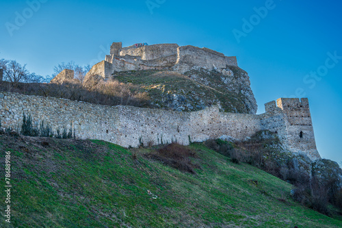 View of Devín Castle in Bratislava.
