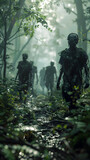 Tense Escape Through the Treacherous Zombie-Infested Forest Undergrowth