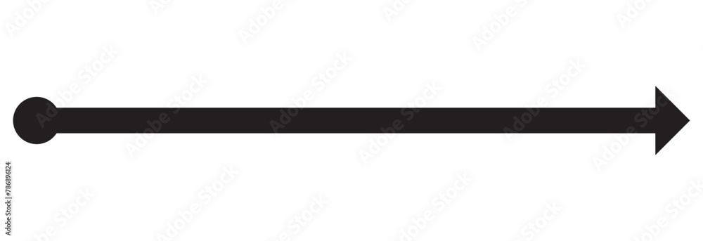 Straight line with point on start and arrow on finish. Symbol of direction, aim, target, path, easy challenge, fast way, ideal plan. Vector illustration. isolated on white background. EPS 10 Straight line with point on start and arrow on finish. Symbol of direction, aim, target, path, easy challenge, fast way, ideal plan. Vector illustration. isolated on white background. EPS 10