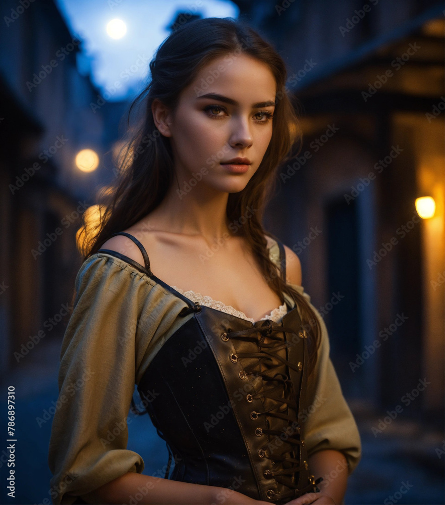 Portrait of a beautiful Model, Woman Portrait of a beautiful Model, Woman