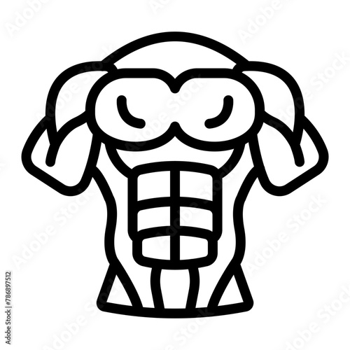 Six Pack Vector Line icon Design