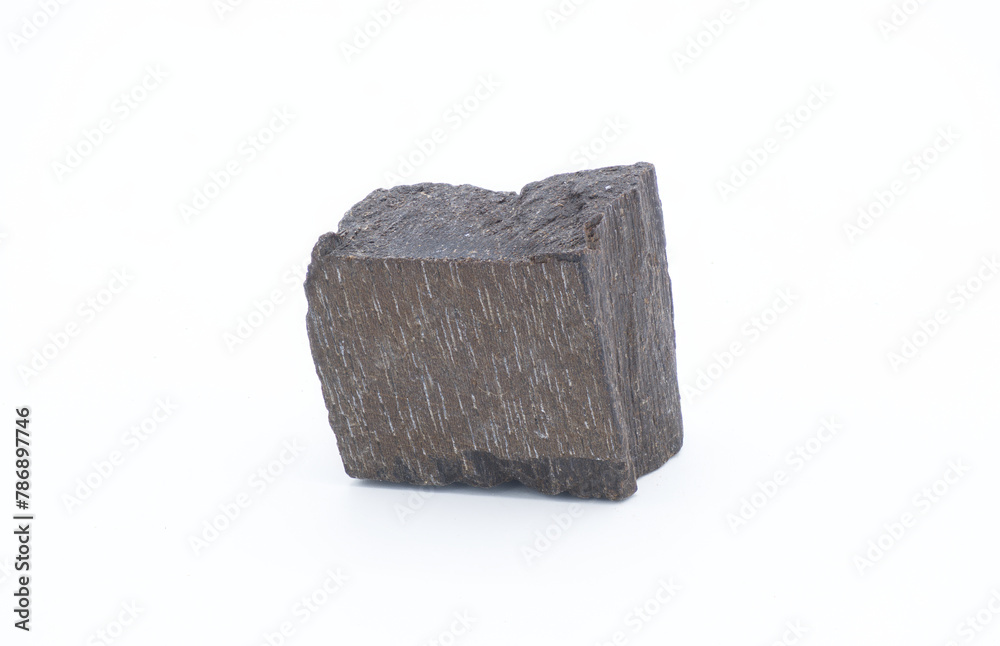 Basalt obsidian is the most common volcanic rock type on Earth, making up over 90 percent of all volcanic rock on the planet, isolated on white background Basalt obsidian is the most common volcanic rock type on Earth, making up over 90 percent of all volcanic rock on the planet, isolated on white background