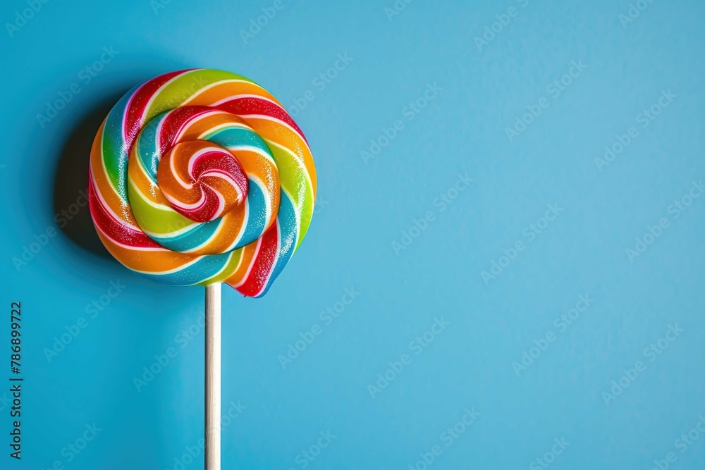 Lollipop on colored background Lollipop on colored background