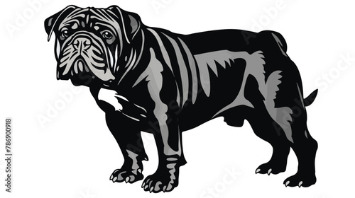 Bulldog clipart bulldog clipart bulldog black vector © Aina