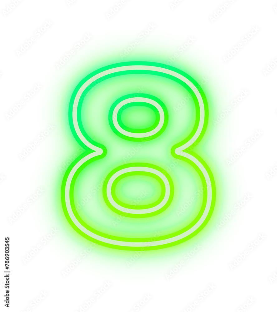 Neon Letter Number Neon Letter Number