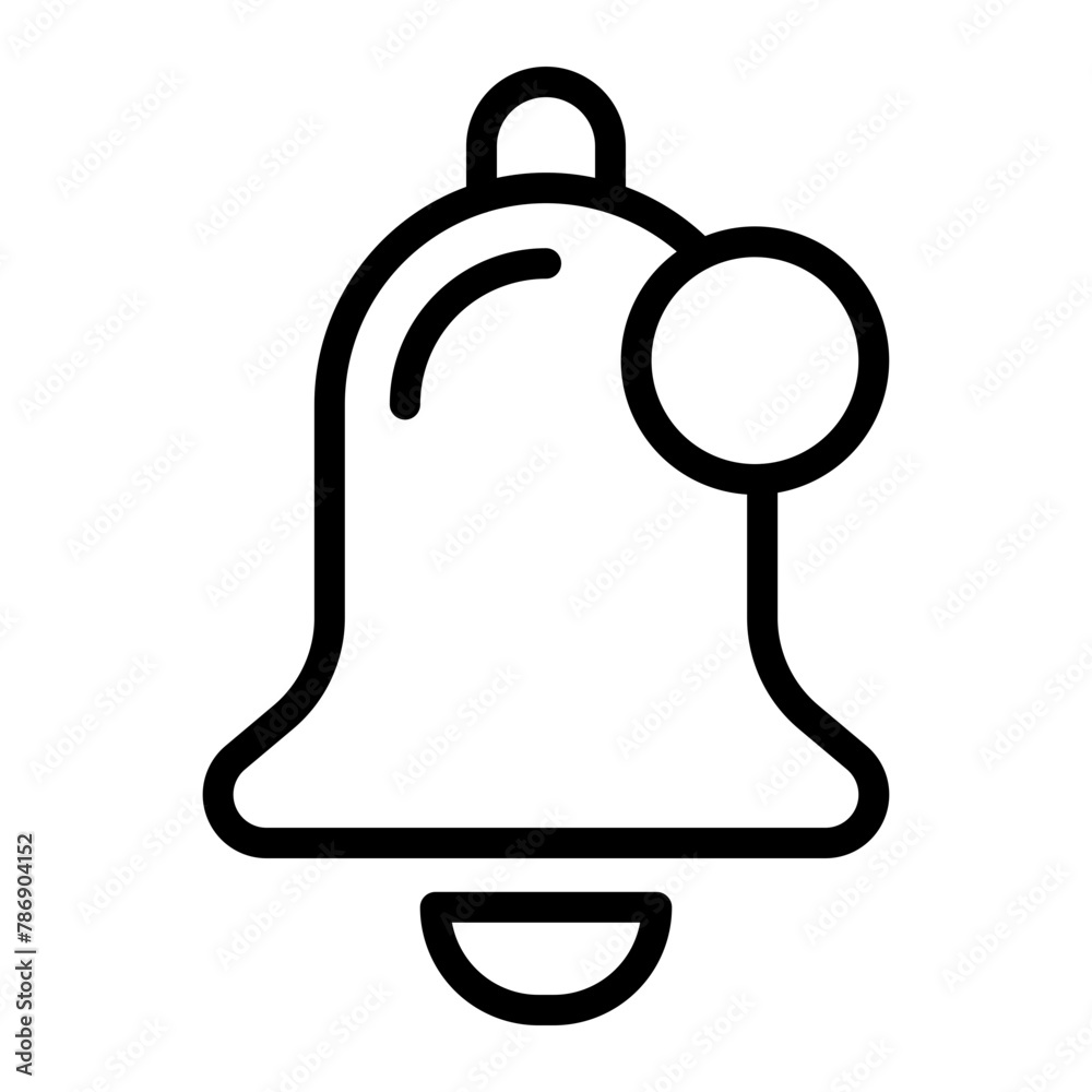 Obraz premium Bell Vector Line Icon