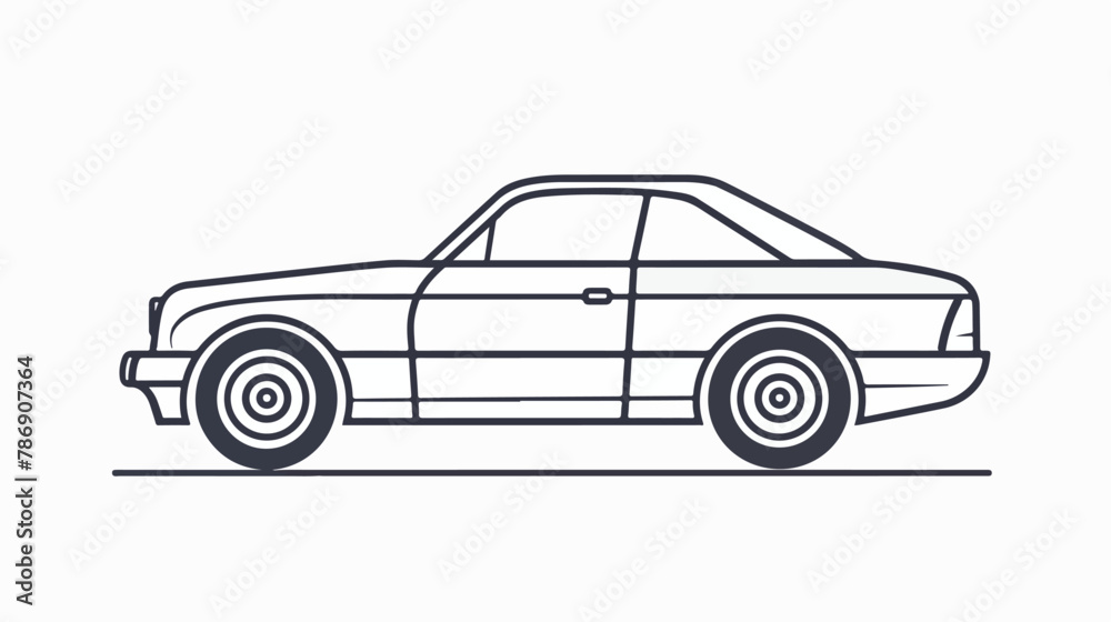 Car related vector linear icon. Vector outline illustration