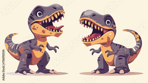 Cartoon character funny monster baby tyranosaurus rex © Aina