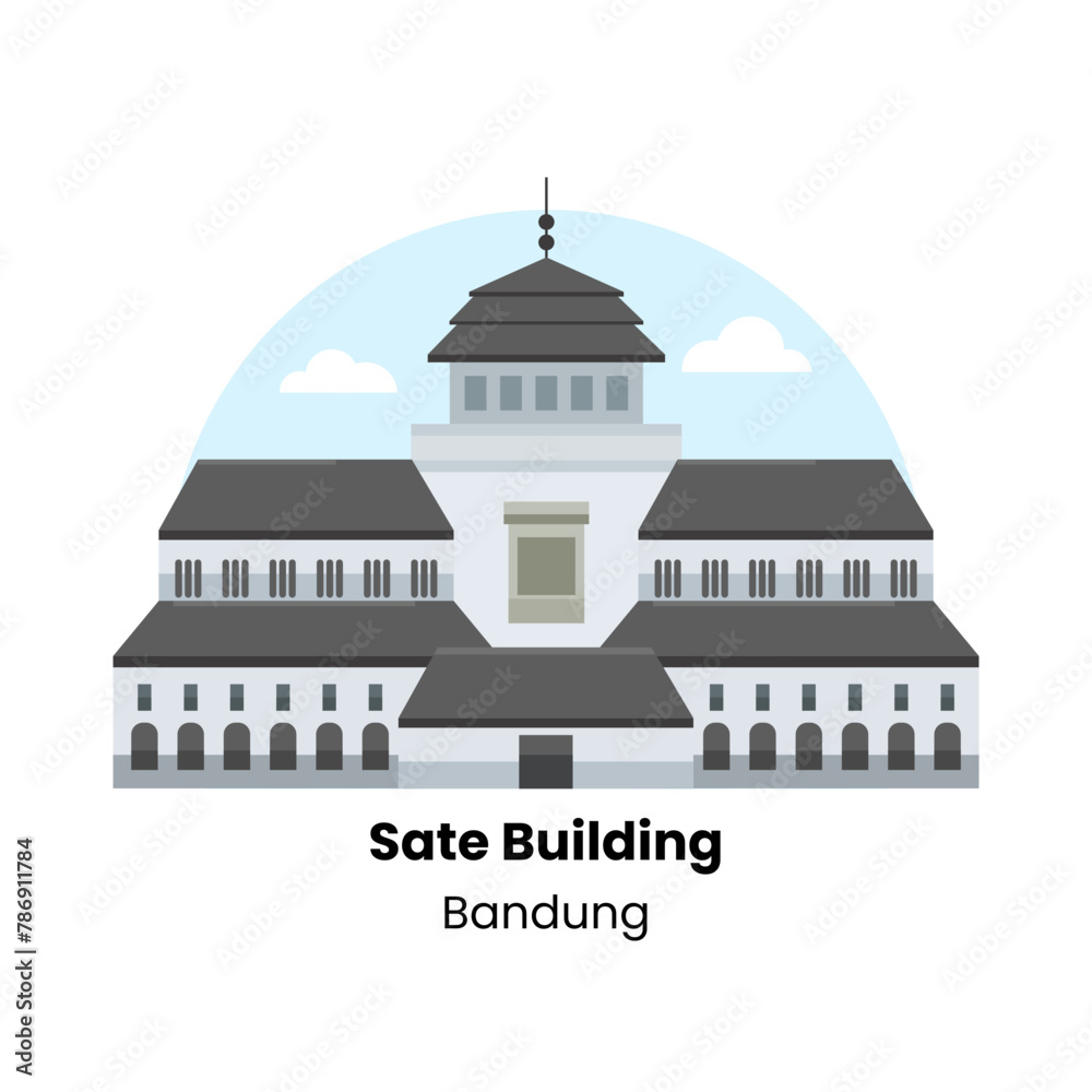 Indonesia Landmark - Savoring Sate: Bandung's Iconic Sate Building