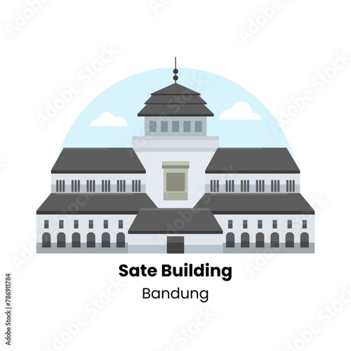 Indonesia Landmark - Savoring Sate: Bandung's Iconic Sate Building